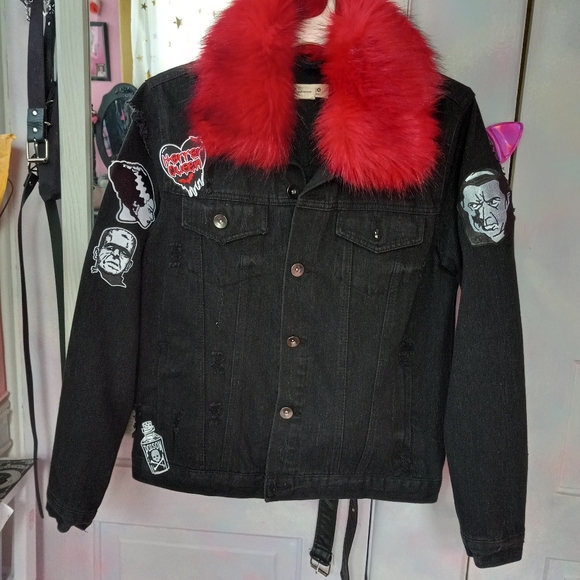 Sneak peek @ WIP custom Rage Against the Sewing Machine upcoming jackets! Ooak🧵 - Picture 2 of 16